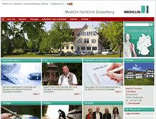 Tablet Screenshot of fachklinik-zwieselberg.de